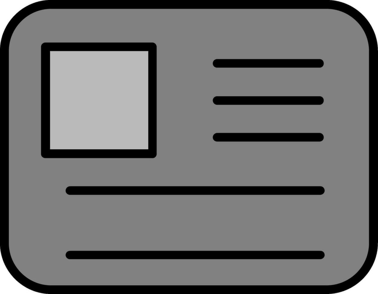 Id Card Vector Icon