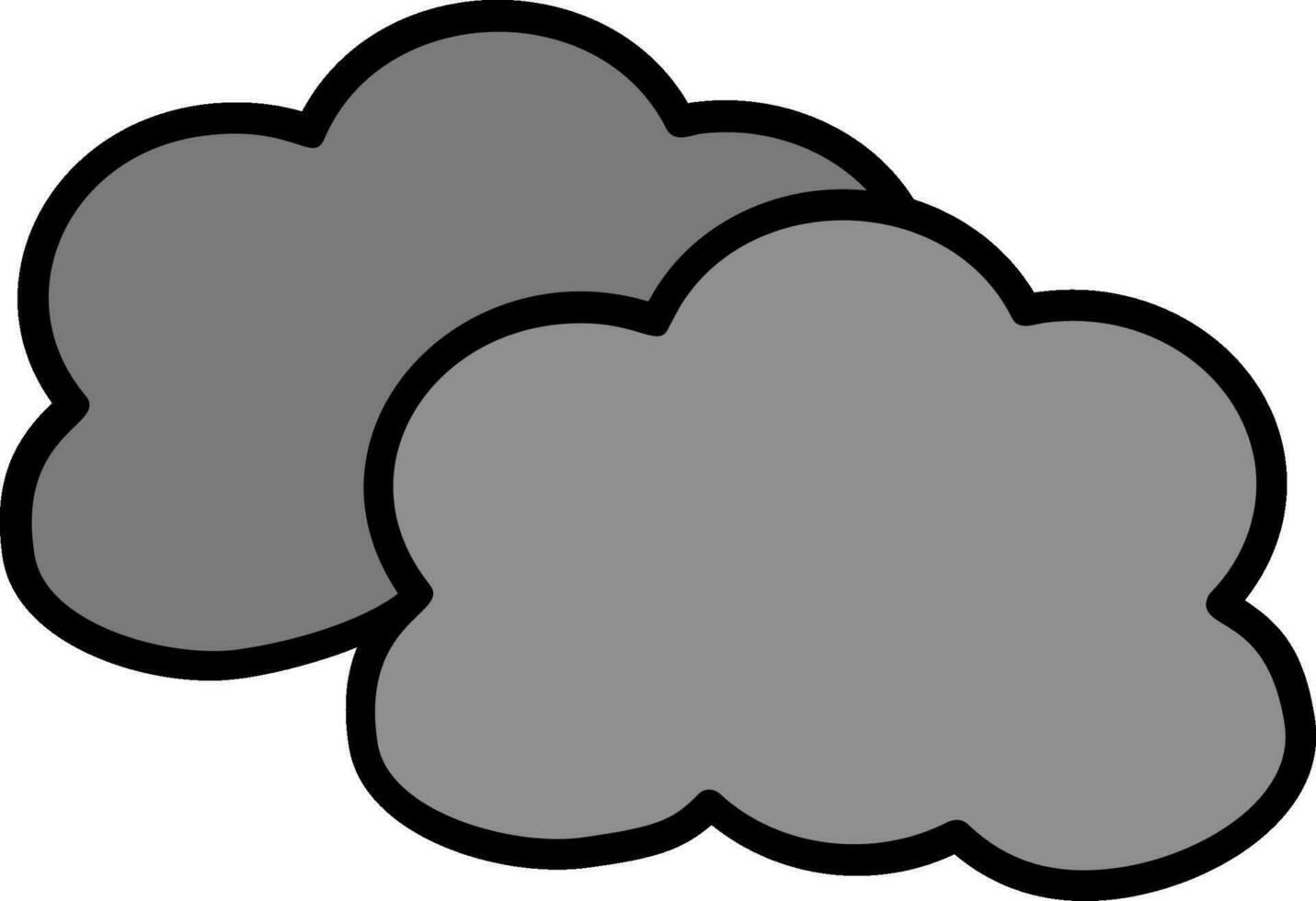 icono de vector de nube