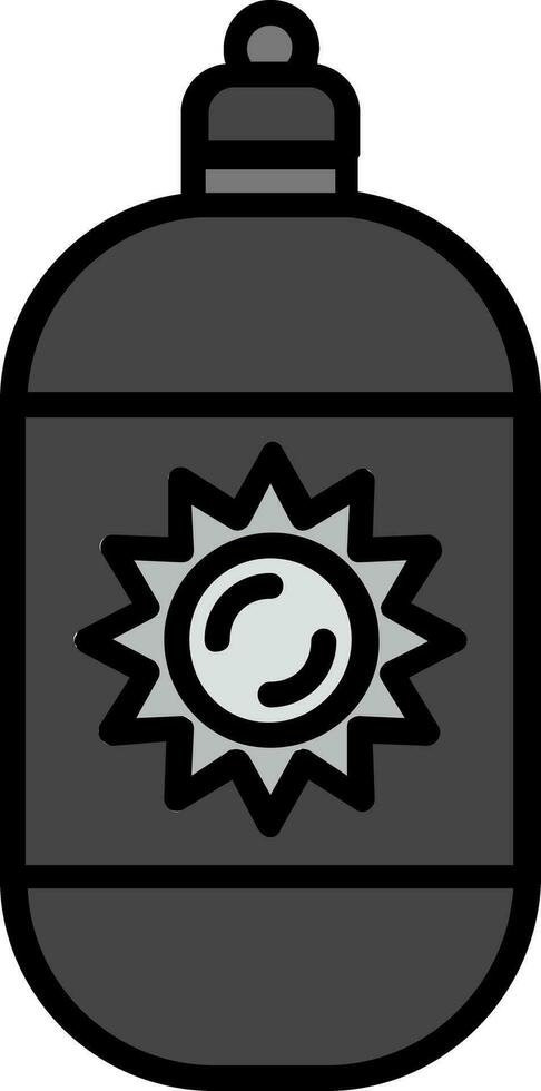 icono de vector de crema solar