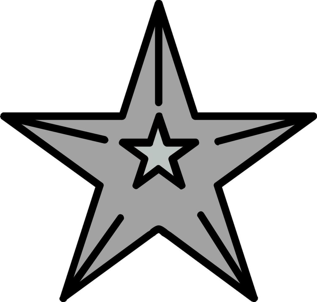 icono de vector de estrella de mar