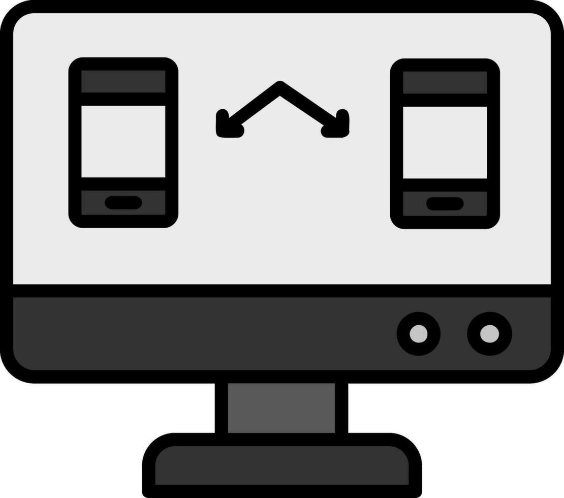 icono de vector de transferencia de datos