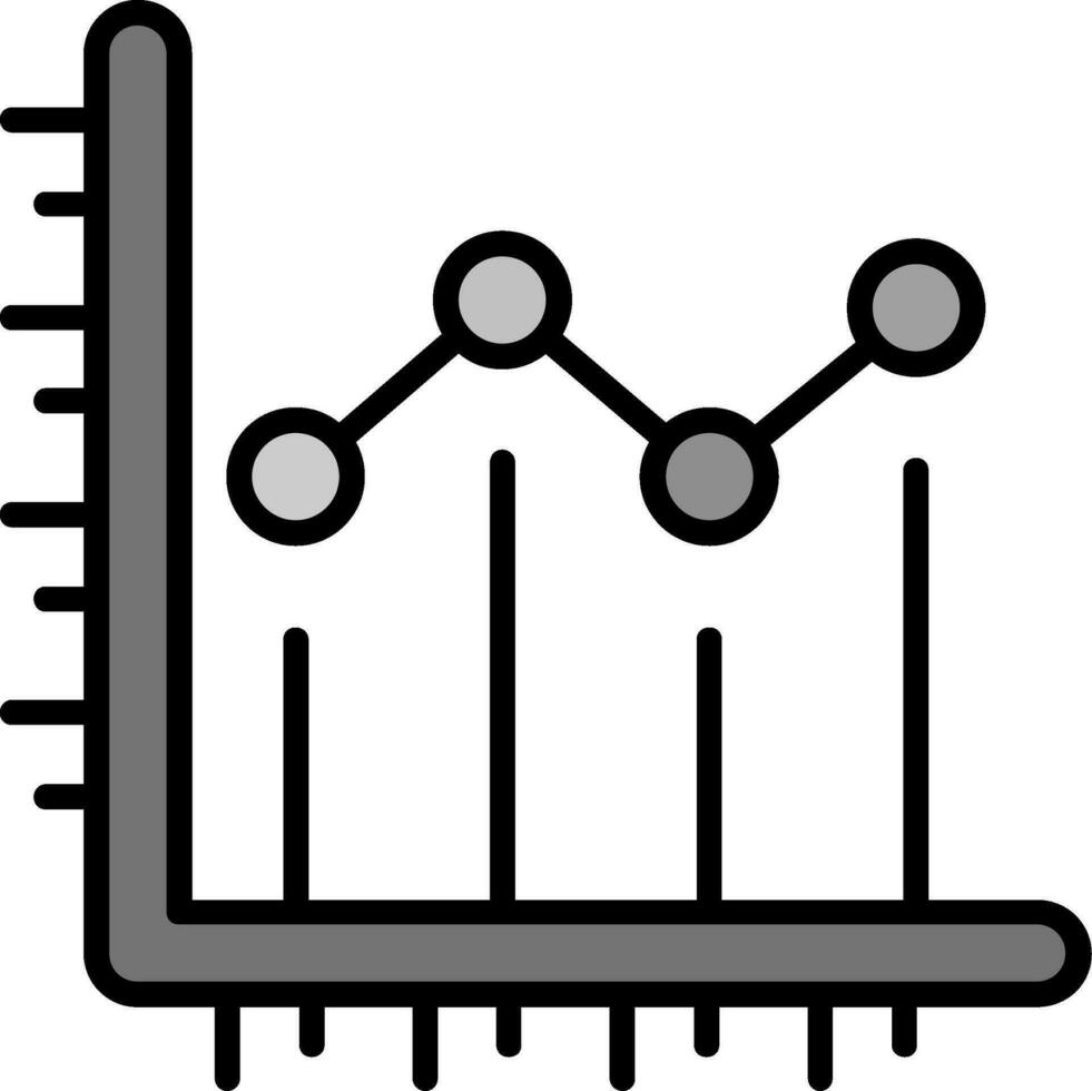 Line chart Vector Icon