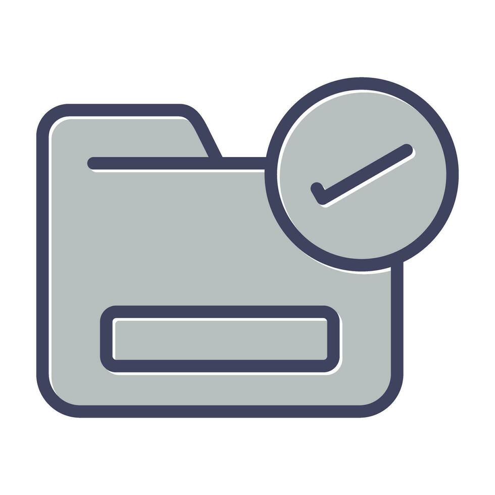 Folder with a Checkmark Vector Icon