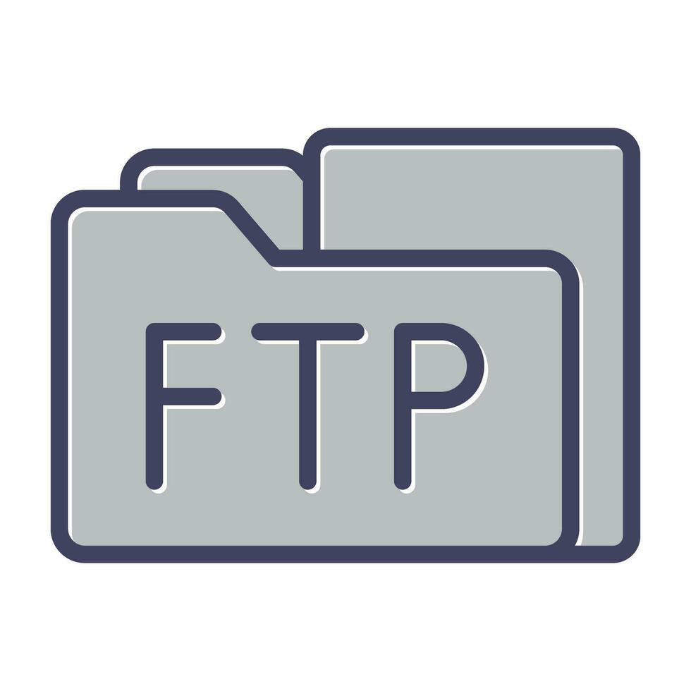 ftp acceso vector icono