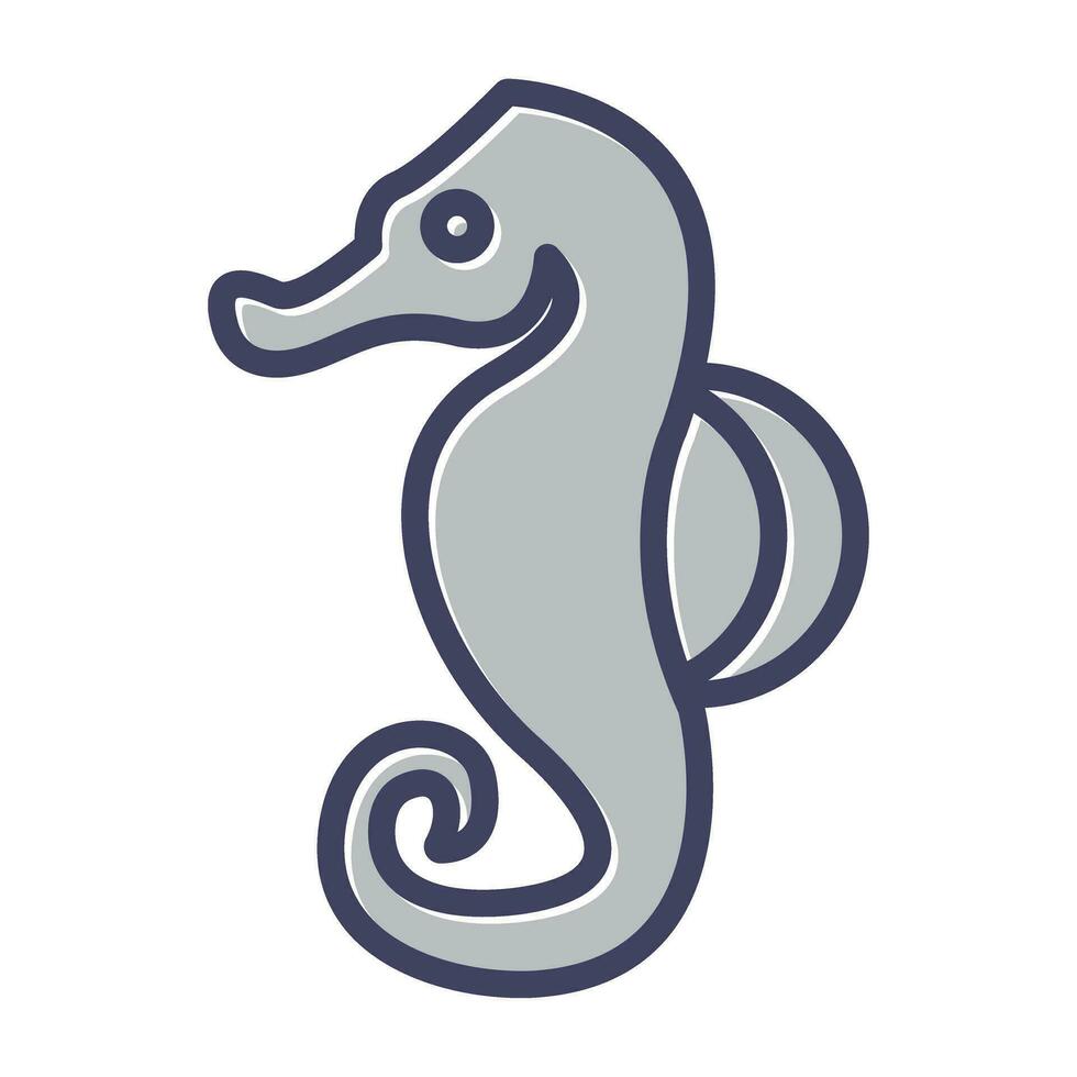 Seahorse Vector Icon