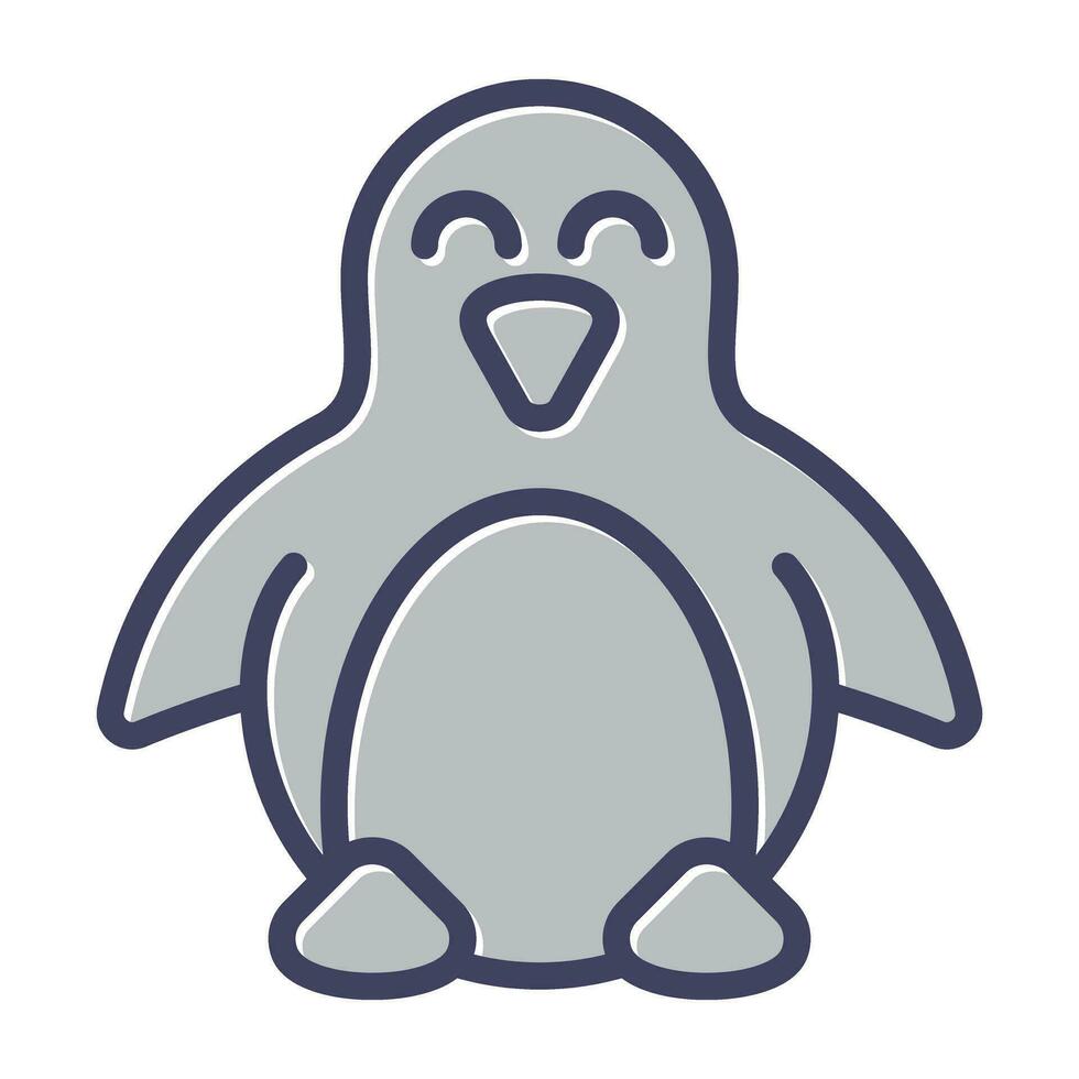 icono de vector de pingüino