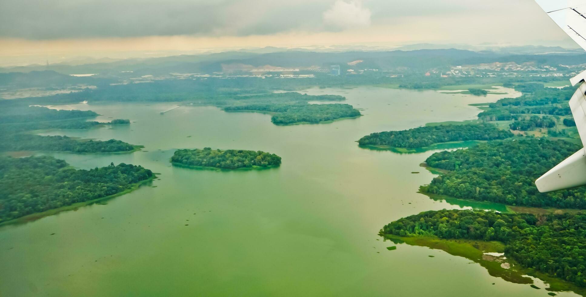 aerial view of the river in the Riau Islands photo