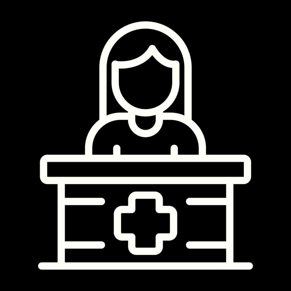 Receptionist Vector Icon