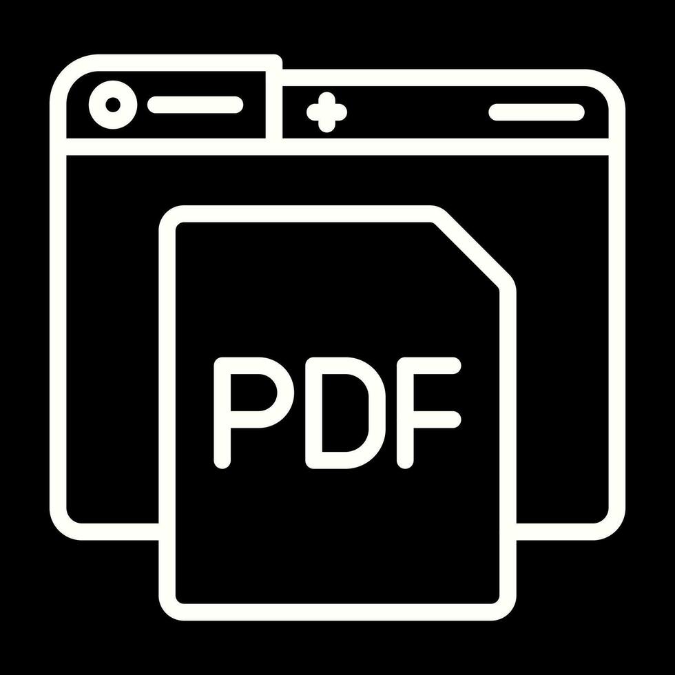 icono de vector de pdf