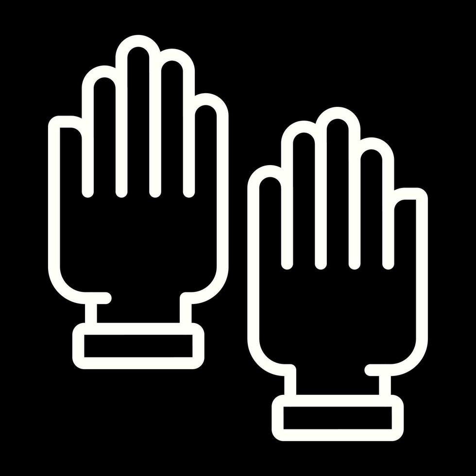 Rubber Gloves Vector Icon