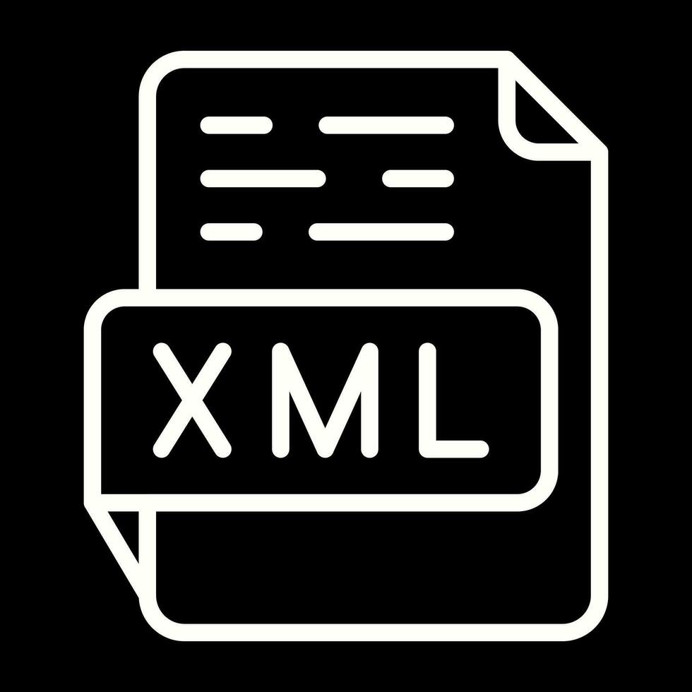 icono de vector xml