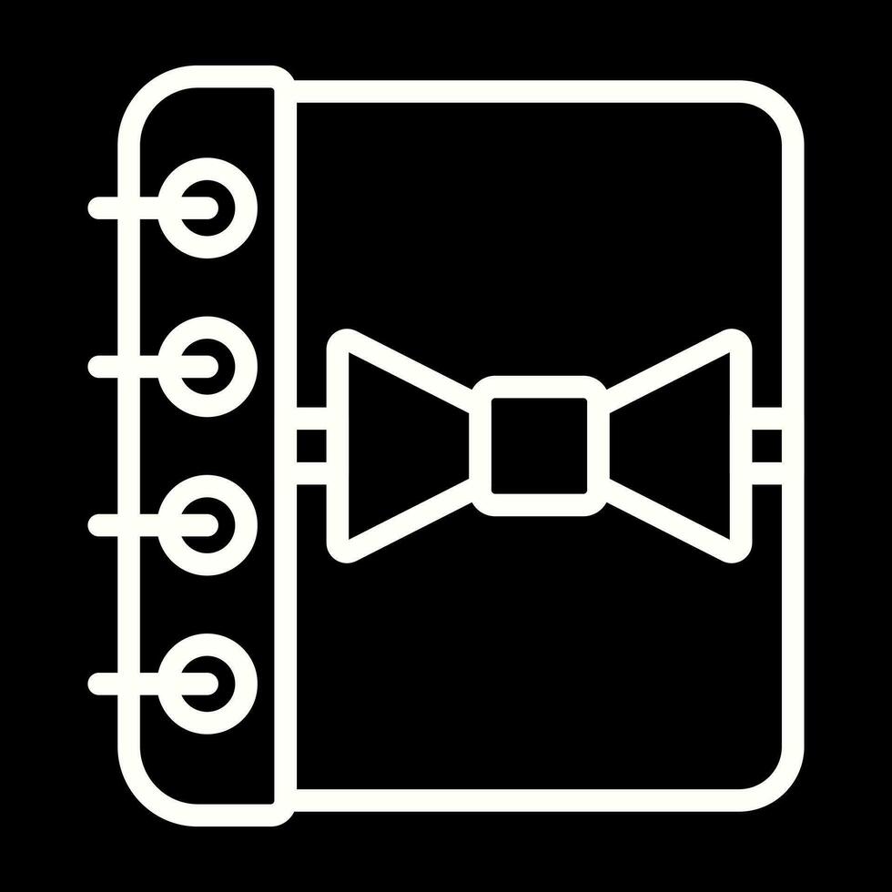 Notebook with Ribbon Vector Icon