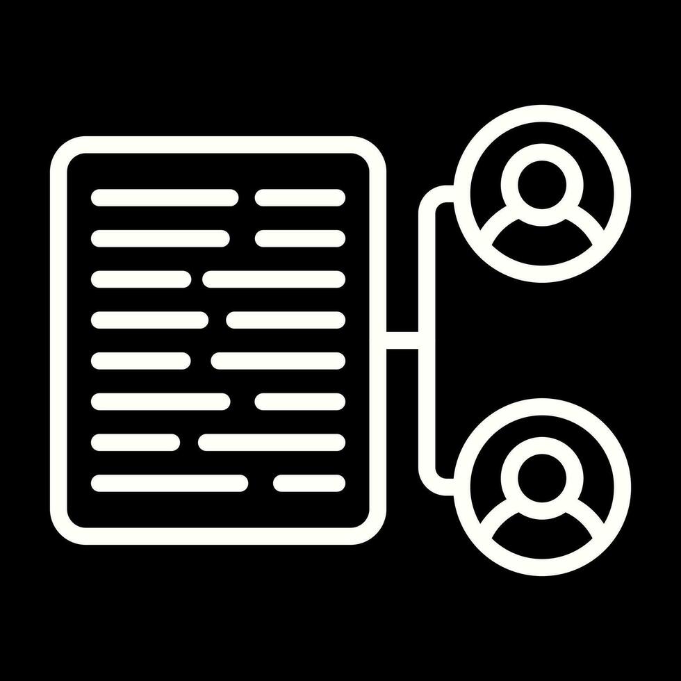 Document Collaboration Vector Icon