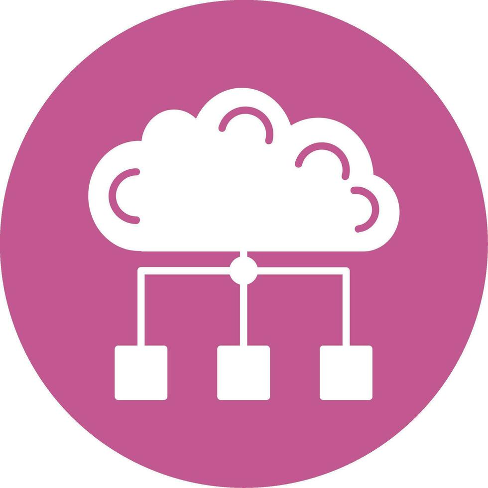 nube propiedades vector icono