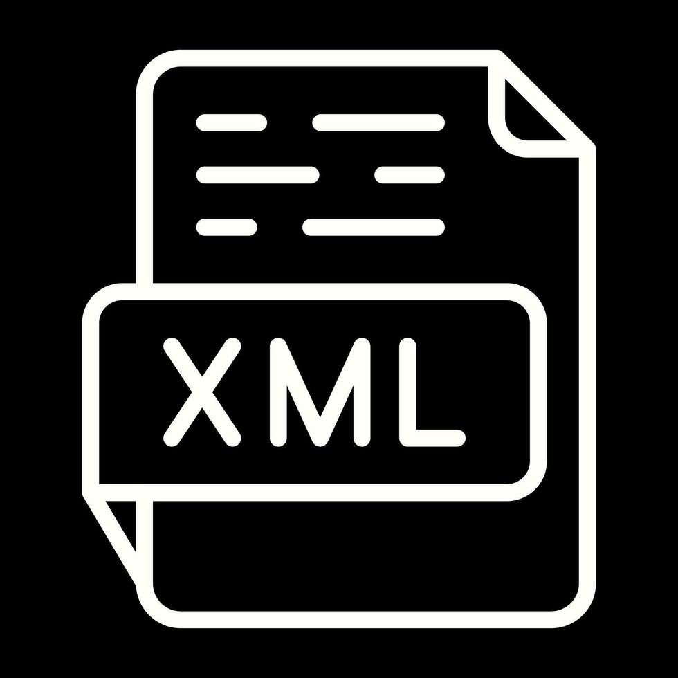 icono de vector xml