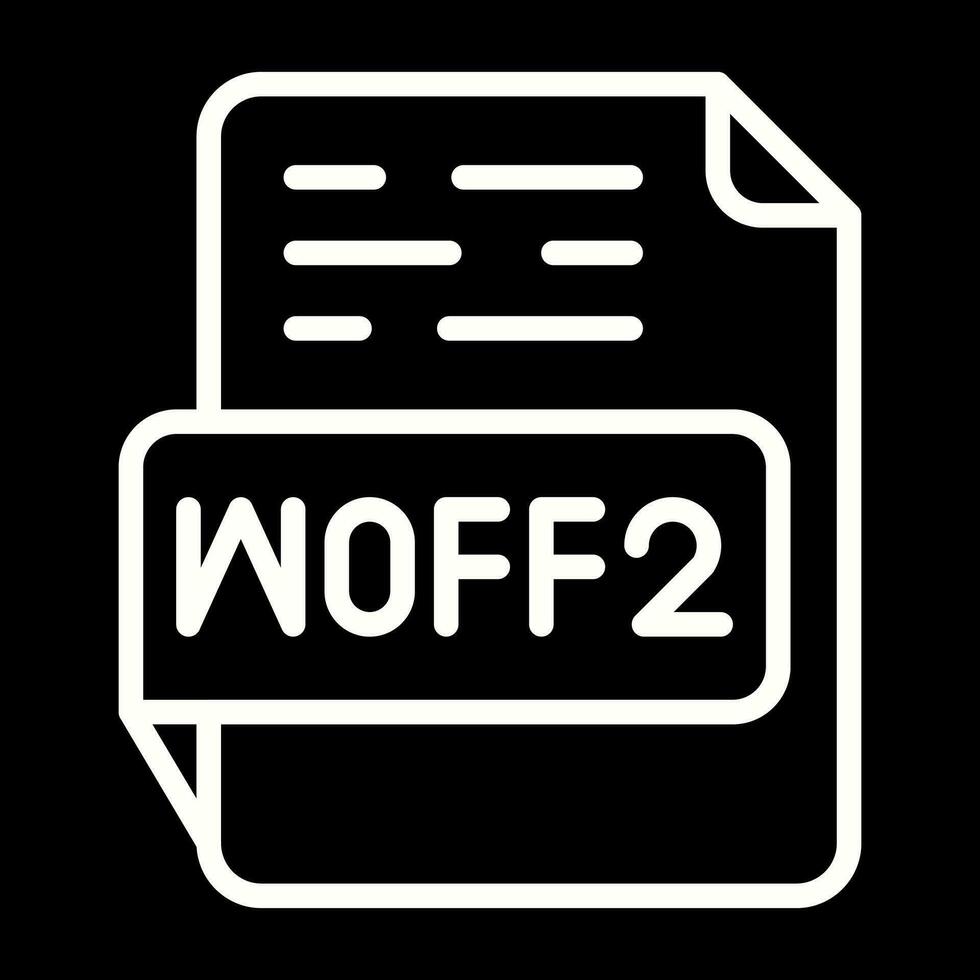 WOFF2 Vector Icon