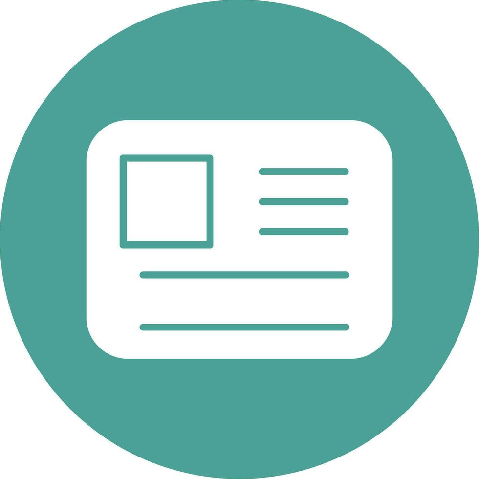 Id Card Vector Icon