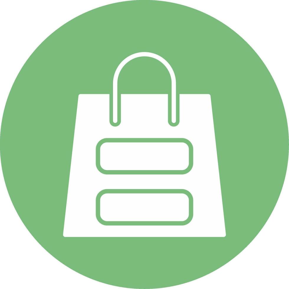 icono de vector de bolsa de compras