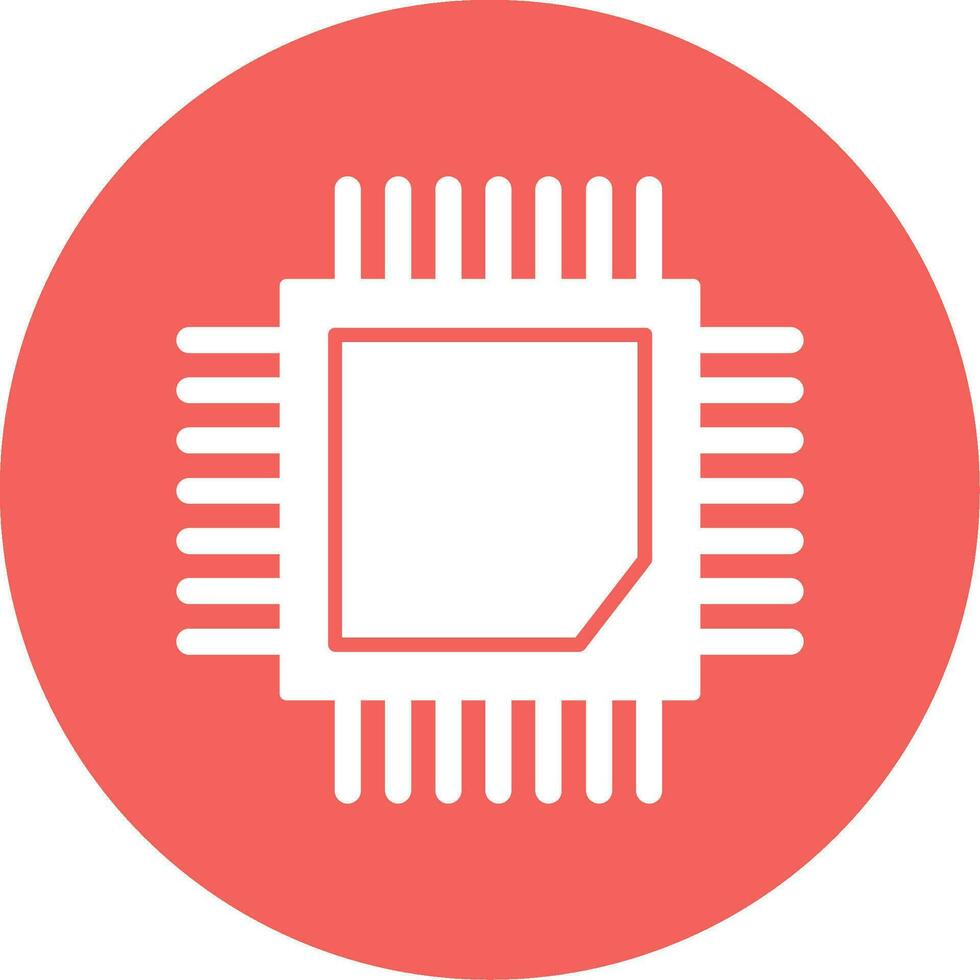 icono de vector de cpu