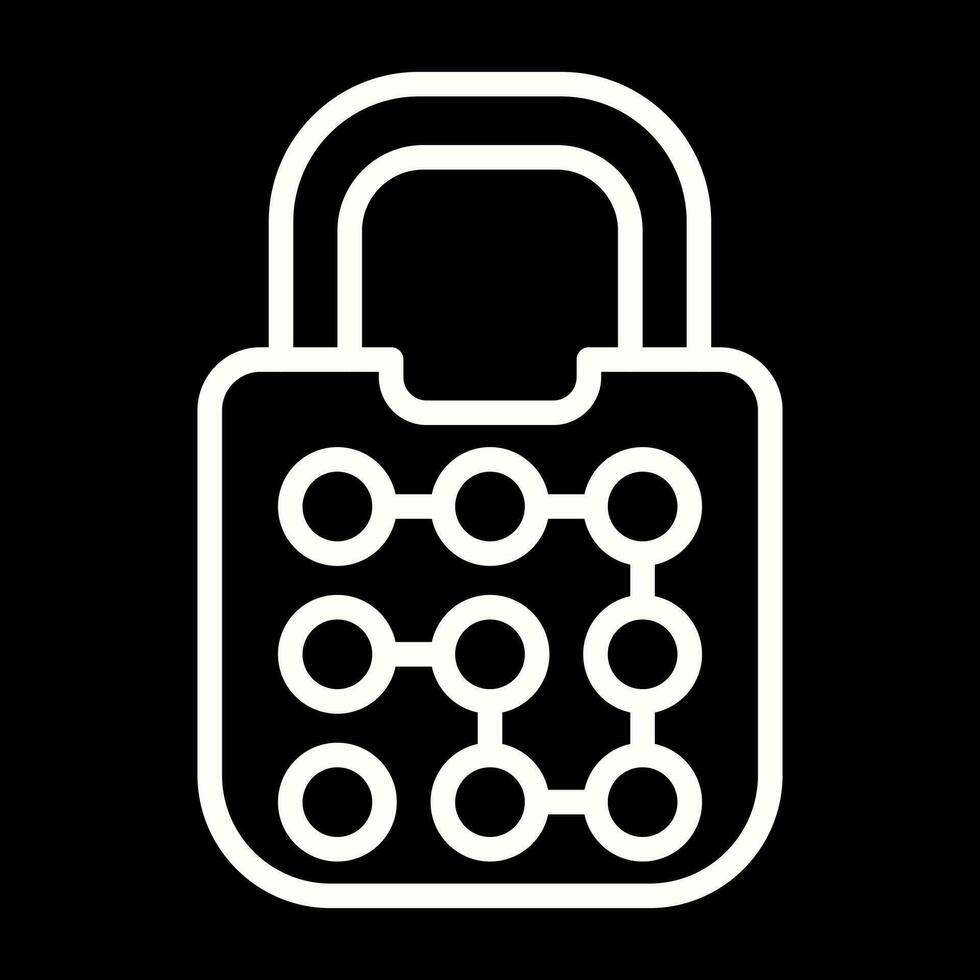 Pattern Lock Vector Icon