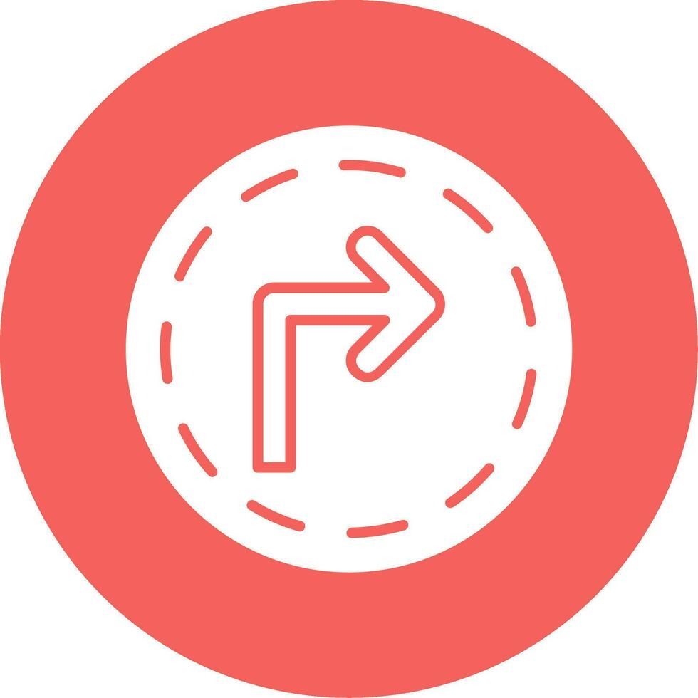 Turn Right Vector Icon