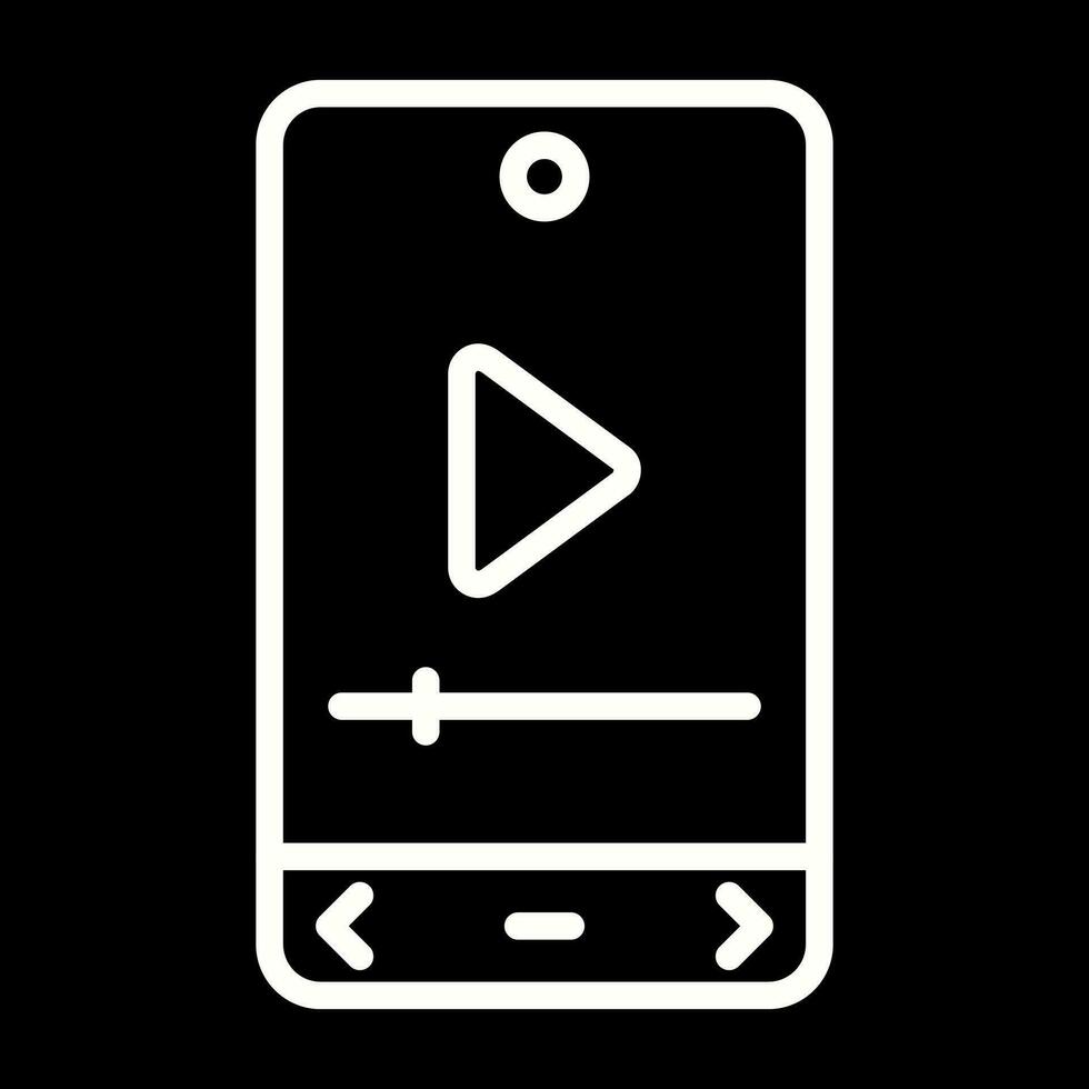 icono de vector de reproductor de video