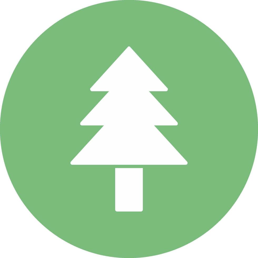 icono de vector de árbol de pino