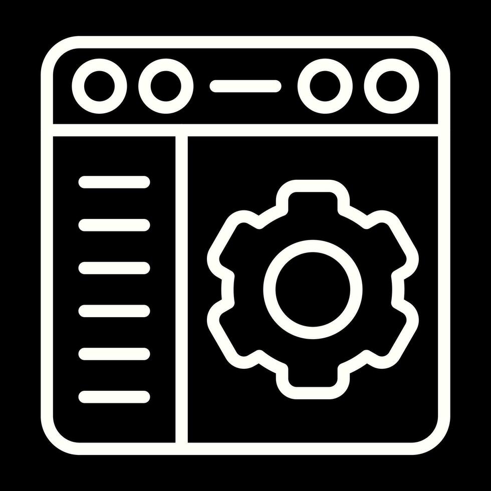 Browser Settings Vector Icon