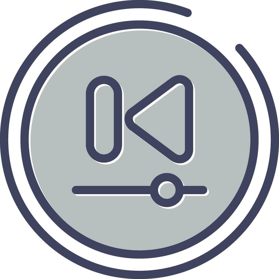 Video Previous Track Butto Vector Icon