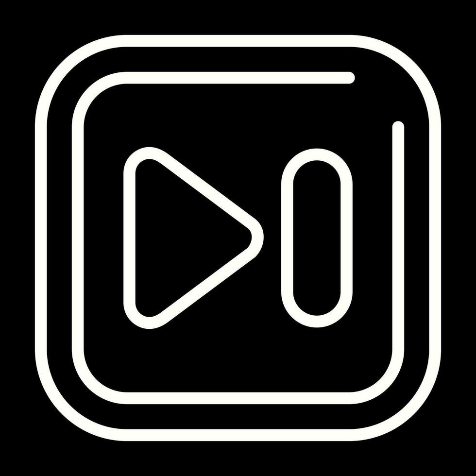 Next Track Square Vector Icon