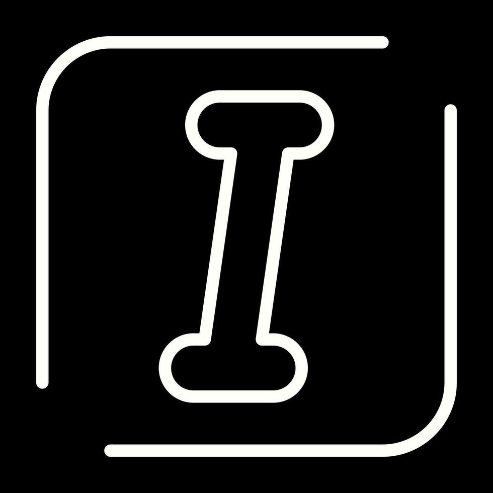 Italic Vector Icon