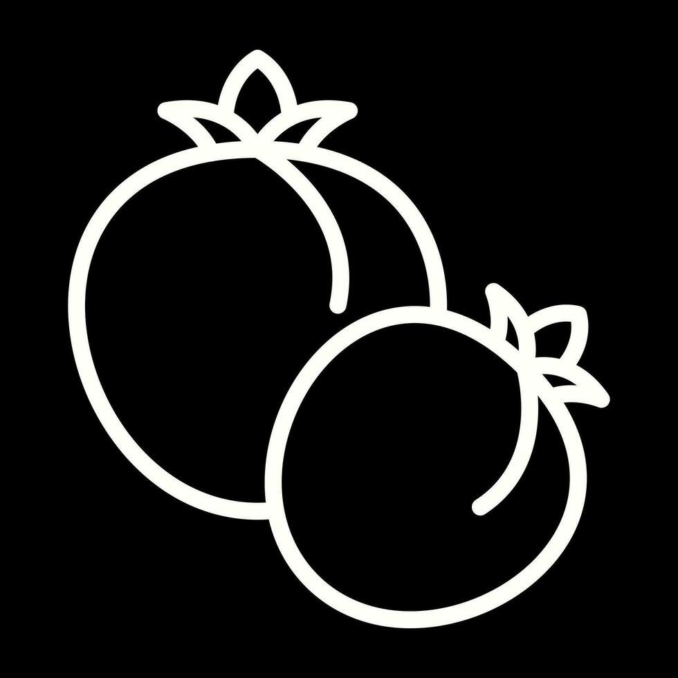 icono de vector de tomate