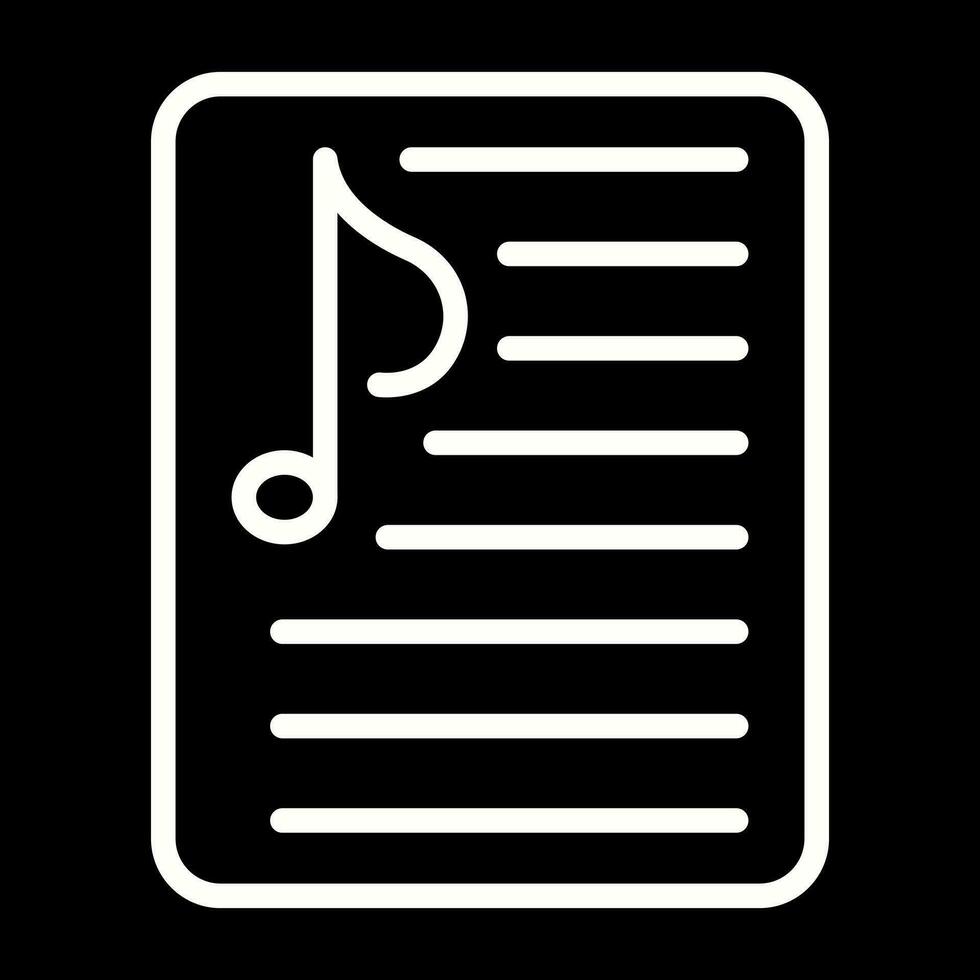 Music Playlist Vector Icon