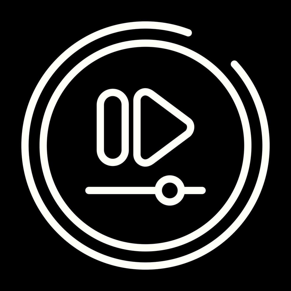 Video Fast Forward Button Vector Icon