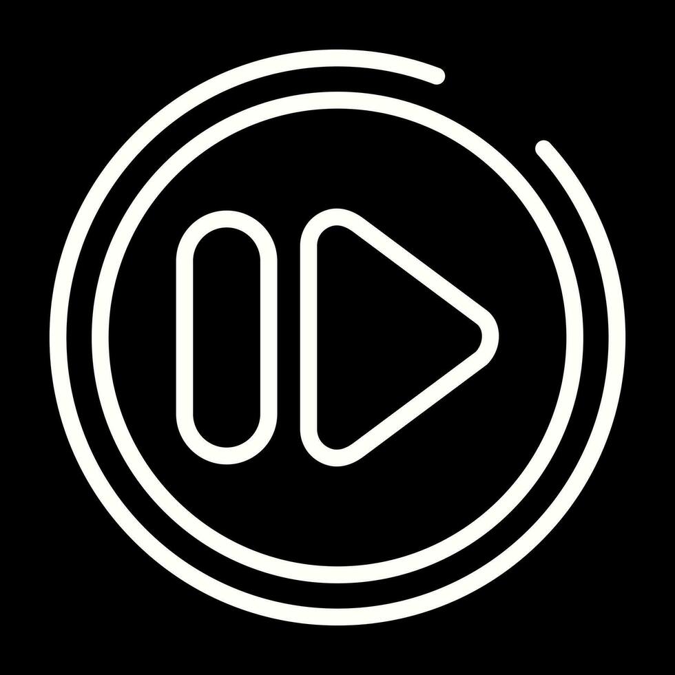 Fast Forward Button Vector Icon