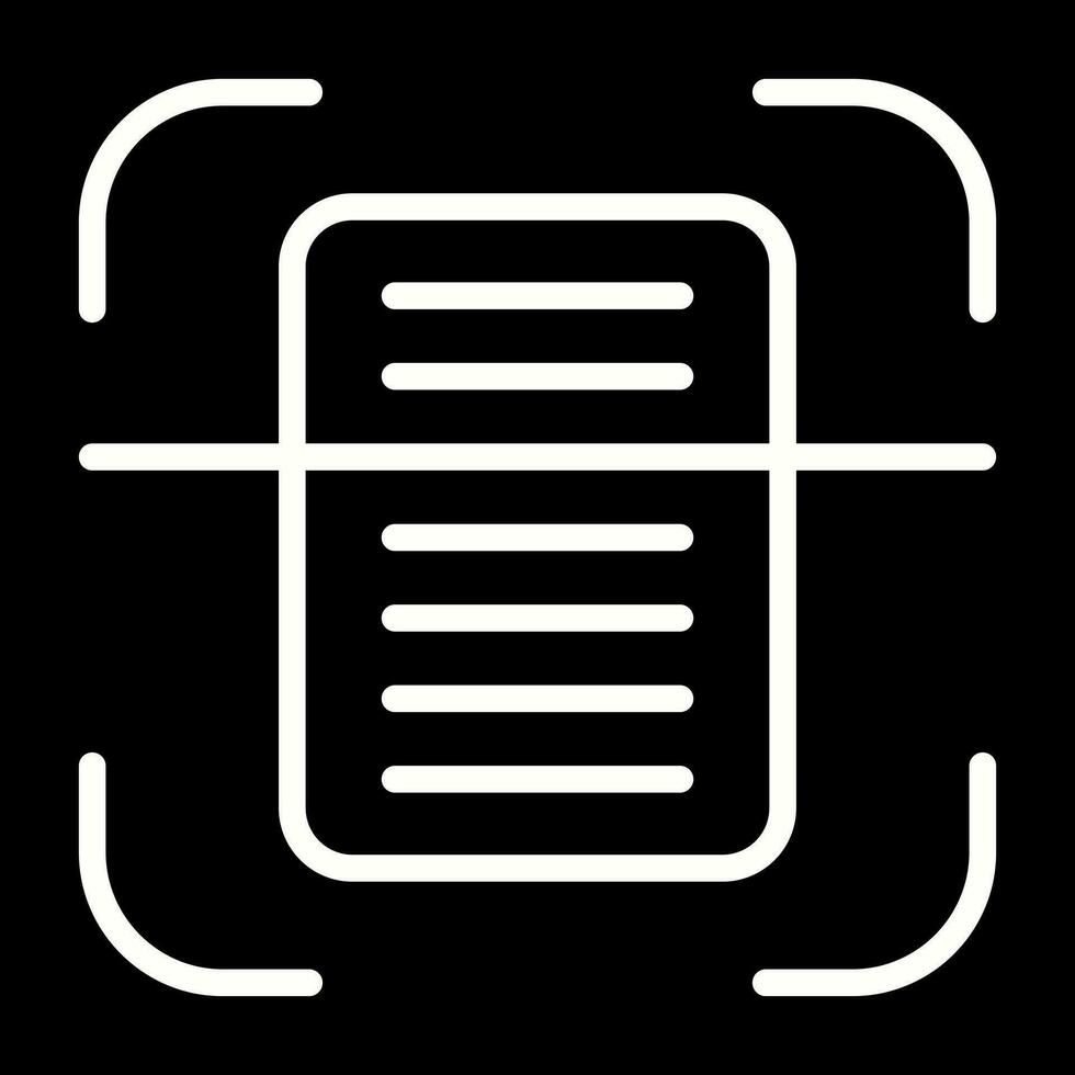 Document Scanning Vector Icon