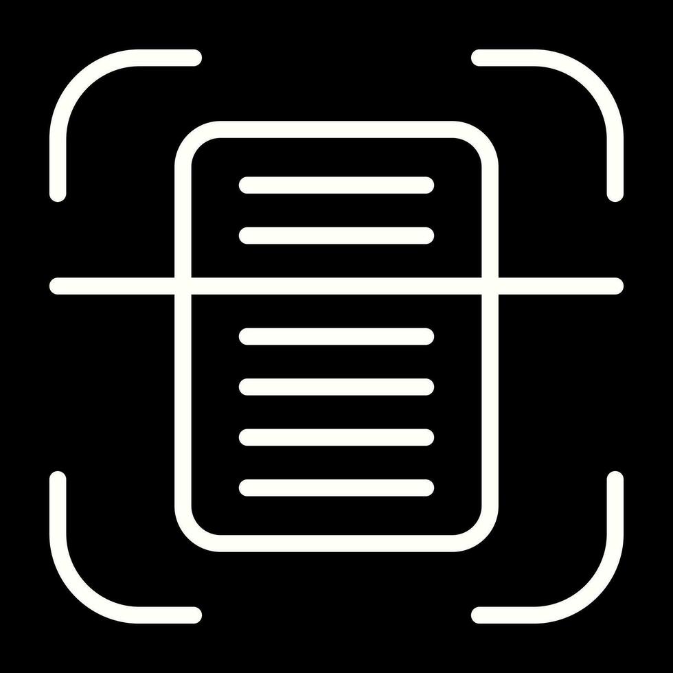 Document Scanning Vector Icon