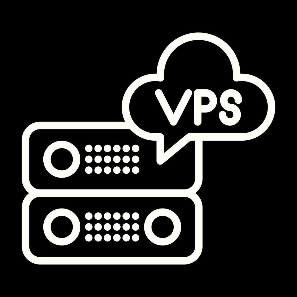 VPS Hosting Vector Icon