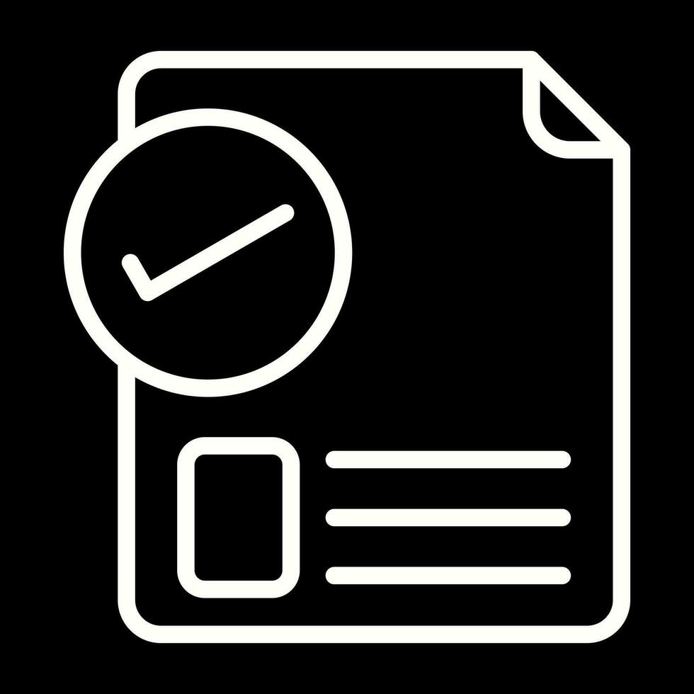 icono de vector de documento