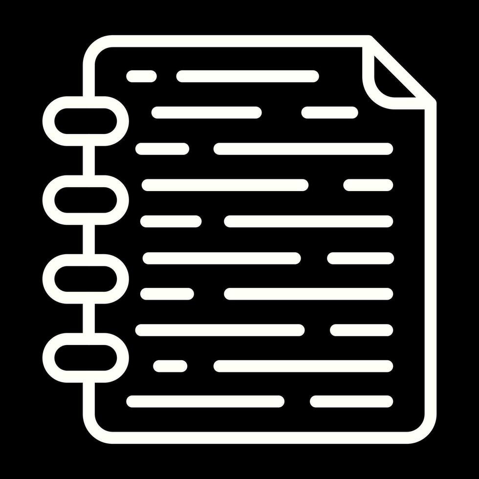 Note Page Vector Icon