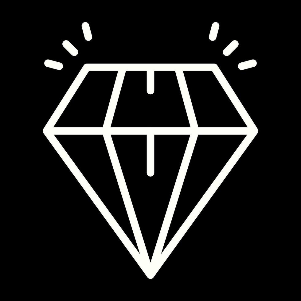 icono de vector de diamante