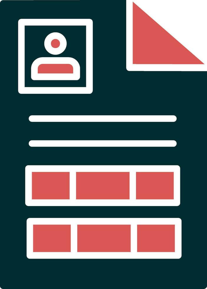 Curriculum Vitae Vector Icon