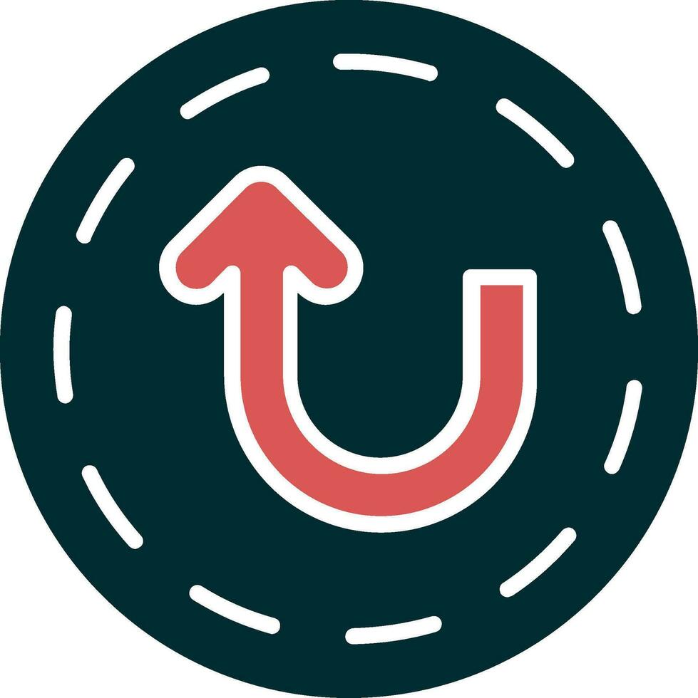 U Turn Vector Icon