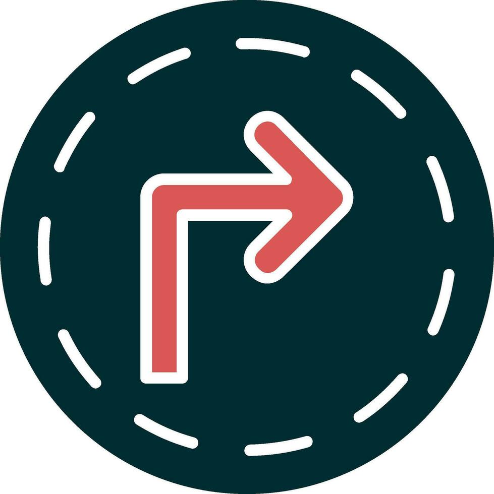 Turn Right Vector Icon
