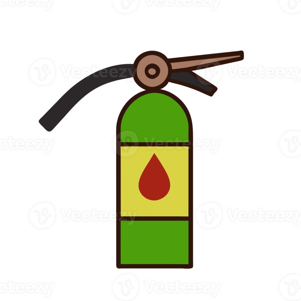 AI generated Icon fire extinguisher png