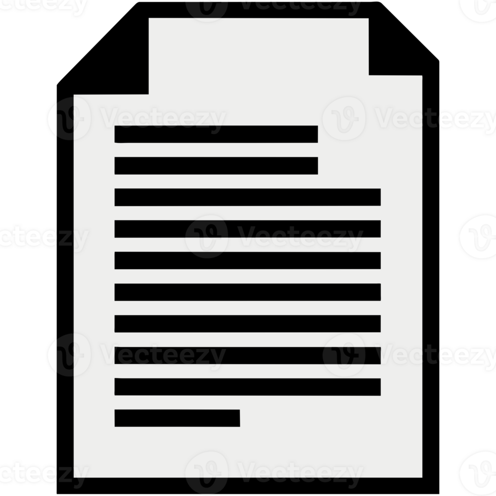 AI generated document paper icon png
