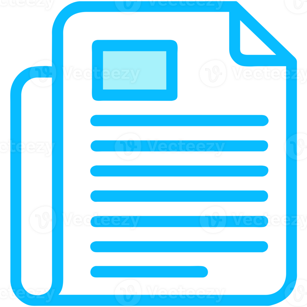 AI generated document paper icon png