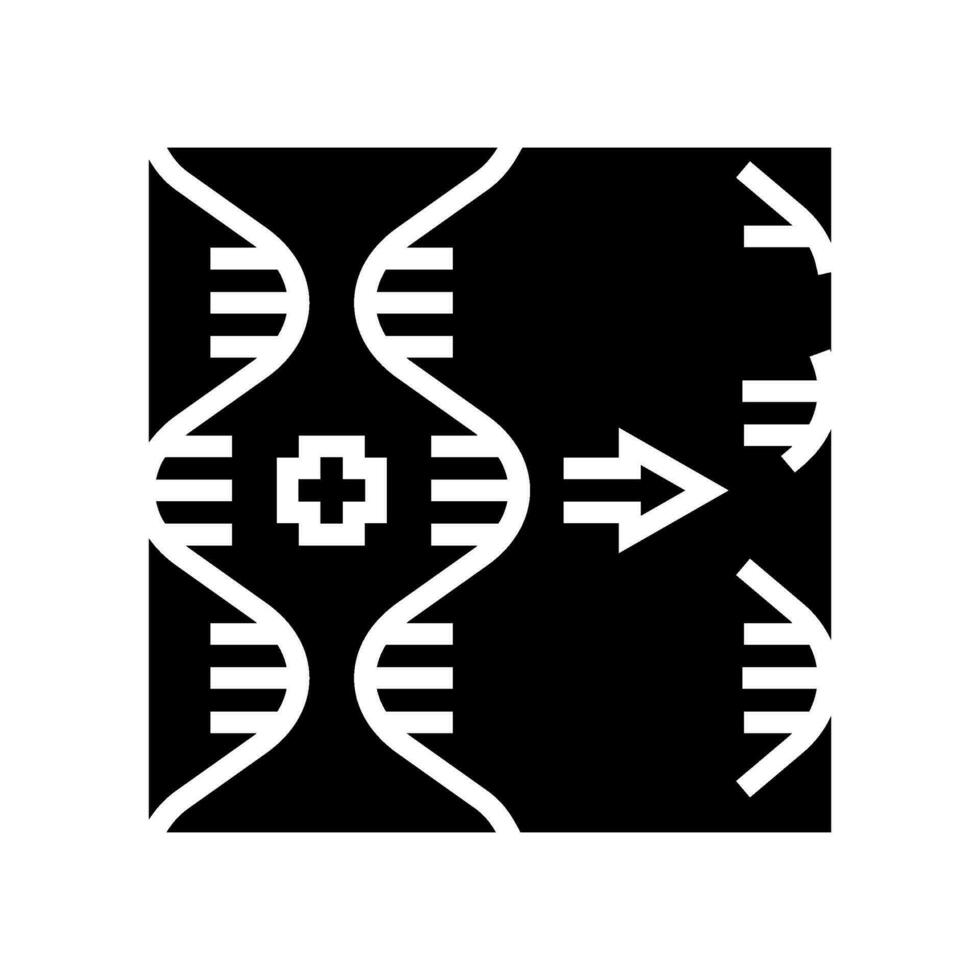 rna interference cryptogenetics glyph icon vector illustration