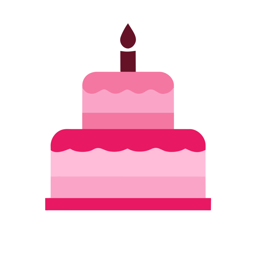 ai generado cumpleaños pastel icono png