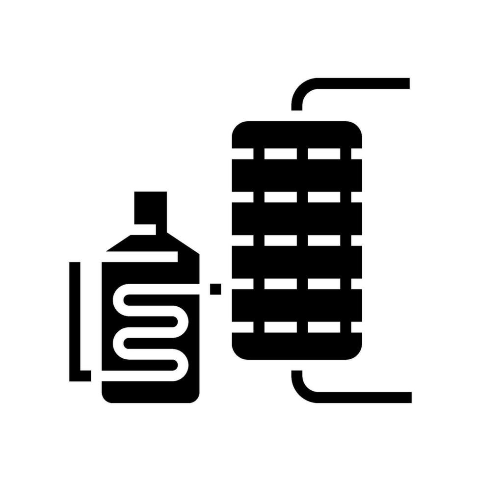 oil refining industry glyph icon vector illustration